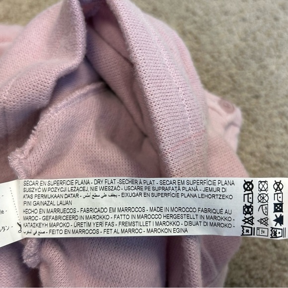 Zara Lilac purple long sleeve off the shoulder cropped sweater top button front - Picture 12 of 14